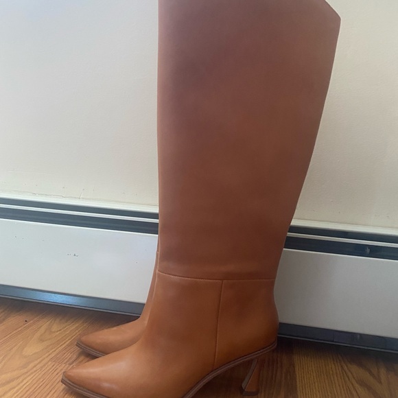 Vince Camuto Shoes - Leather Knee-High Boots in Tan